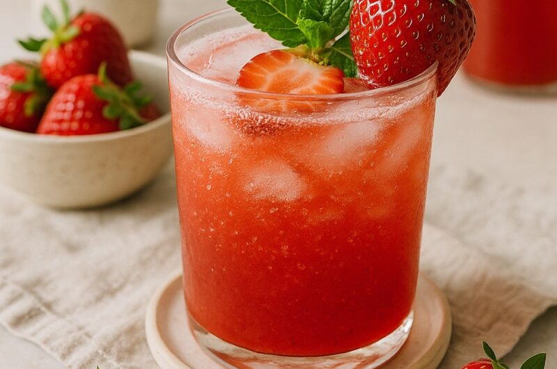 Sparkling Strawberry Mocktail
