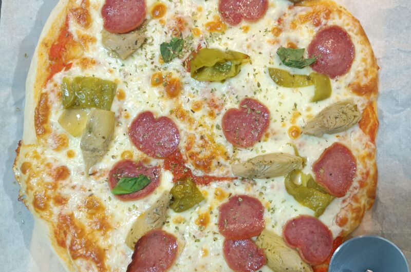 Homemade Pepperoni Pizza