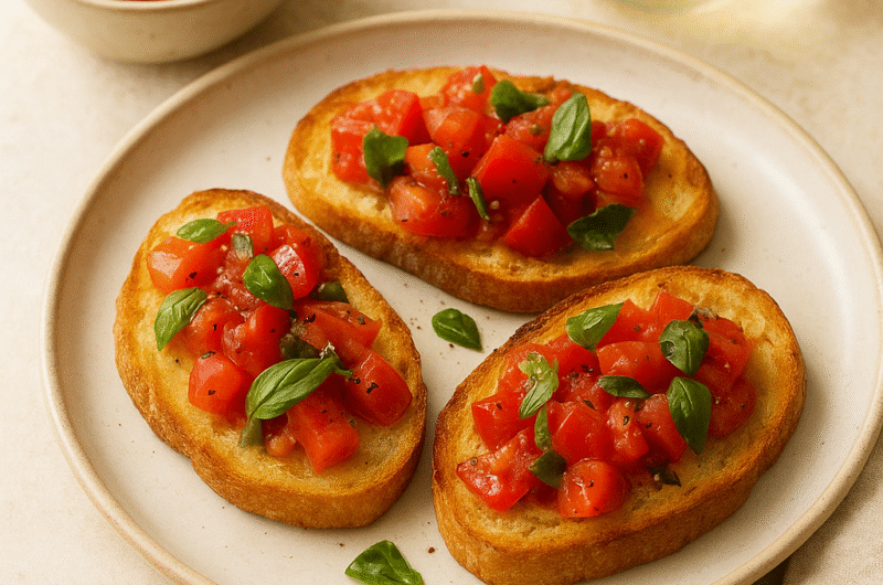 Marinated Tomato Bruschetta