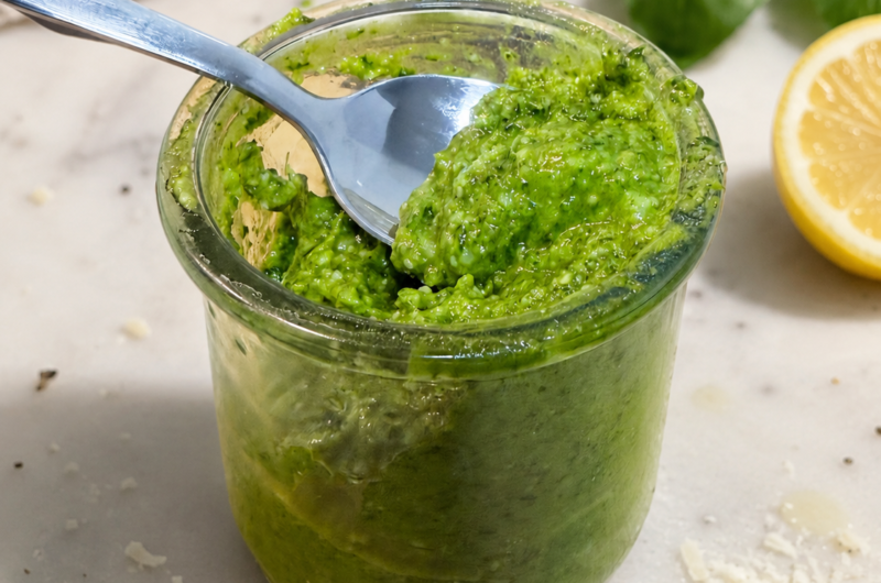Easy Cashew Basil Pesto Without Pine Nuts